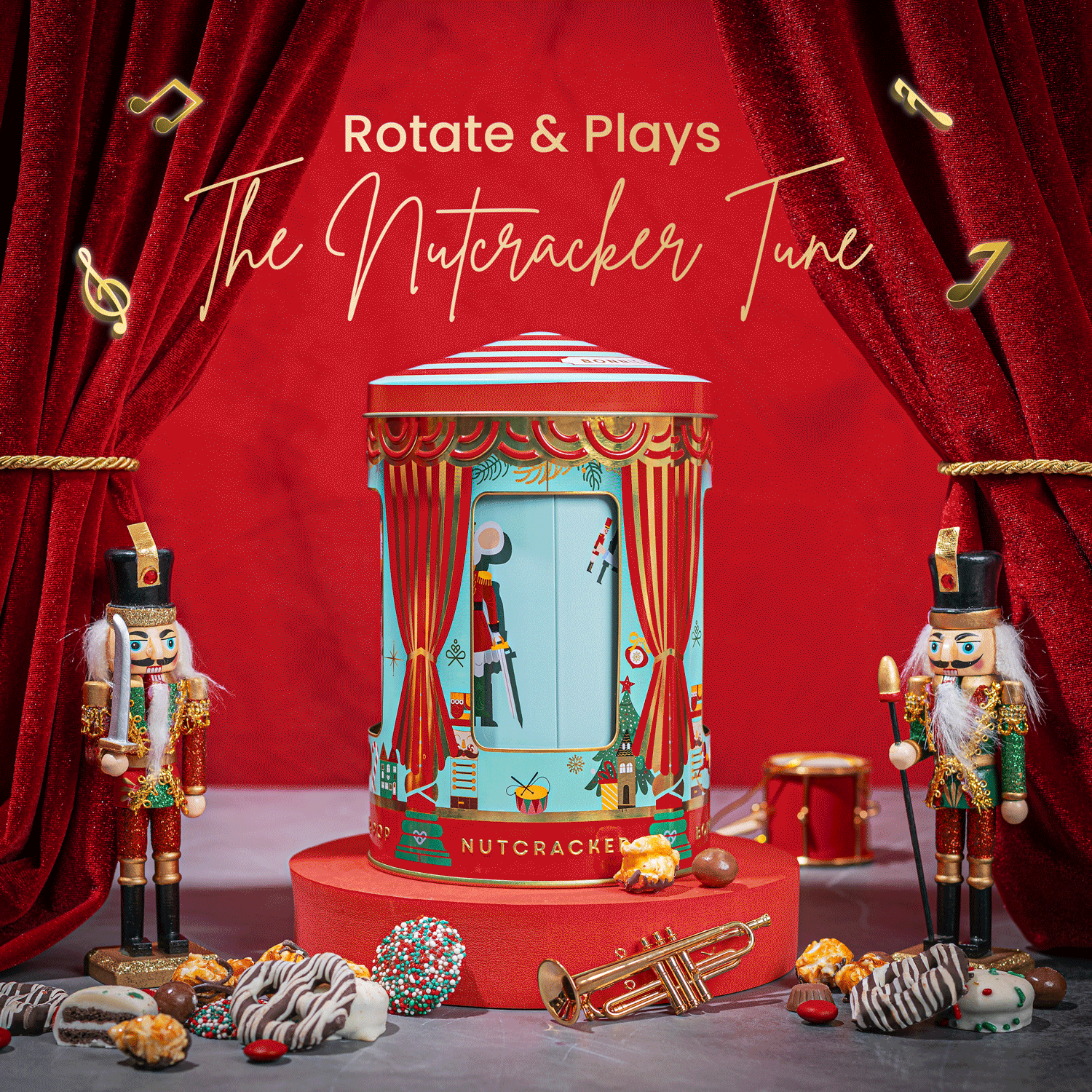 Christmas Musical Gift Tin