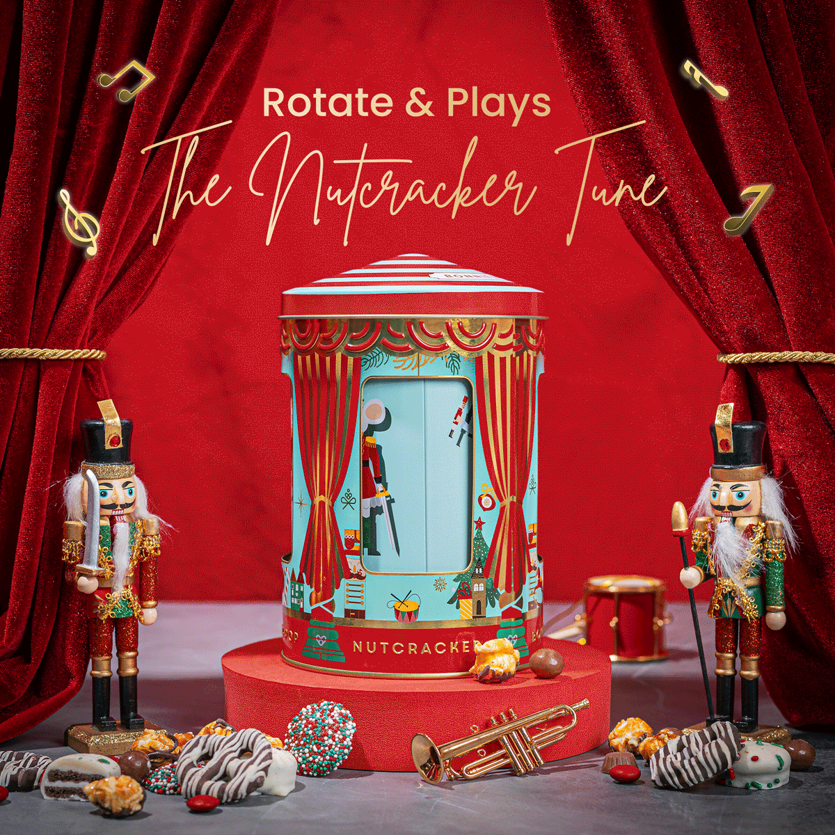 Jolly Jingle Musical Tin