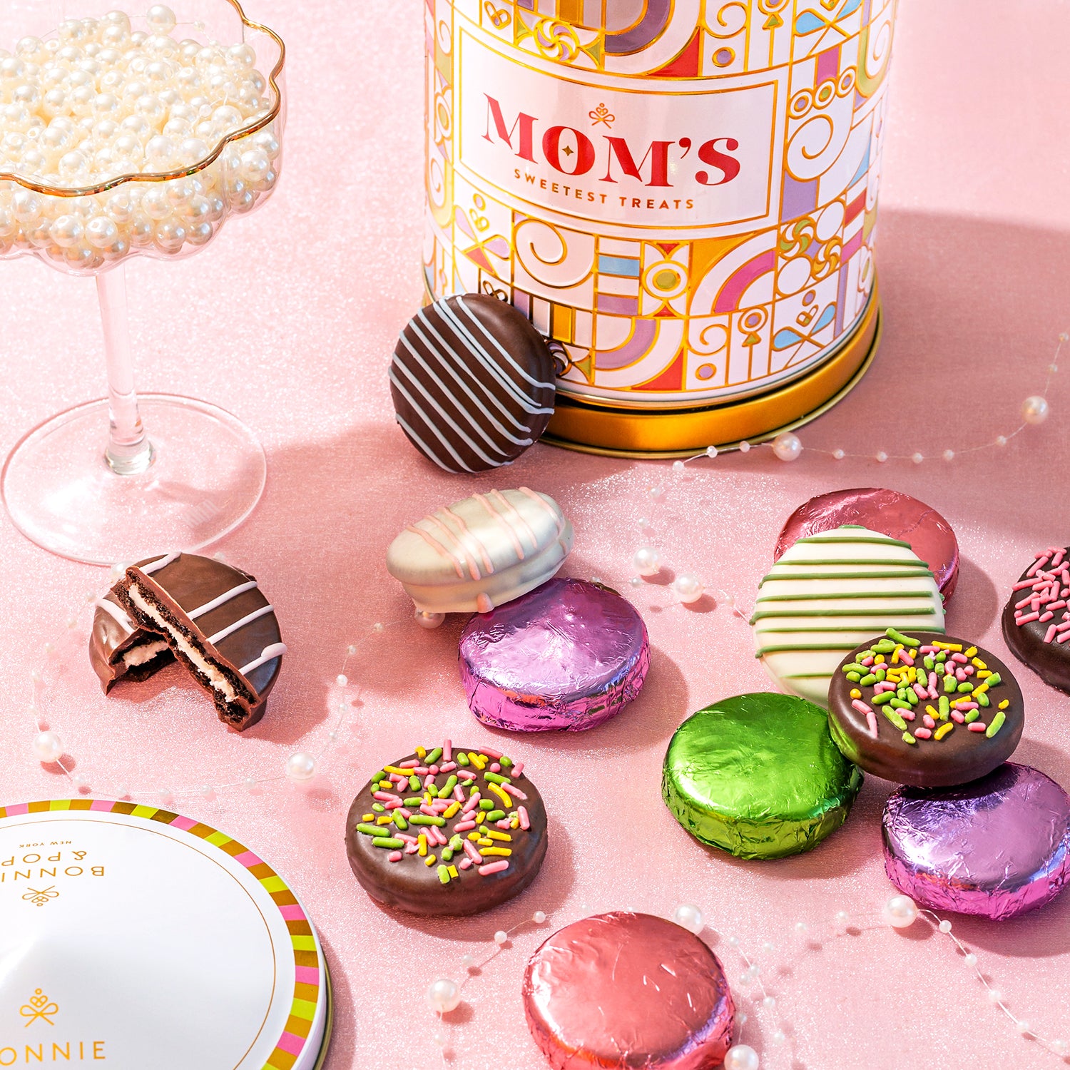 Mother’s Day Gift Basket – Musical Rotating Chocolate Carousel with Gourmet Chocolate Covered Oreos
