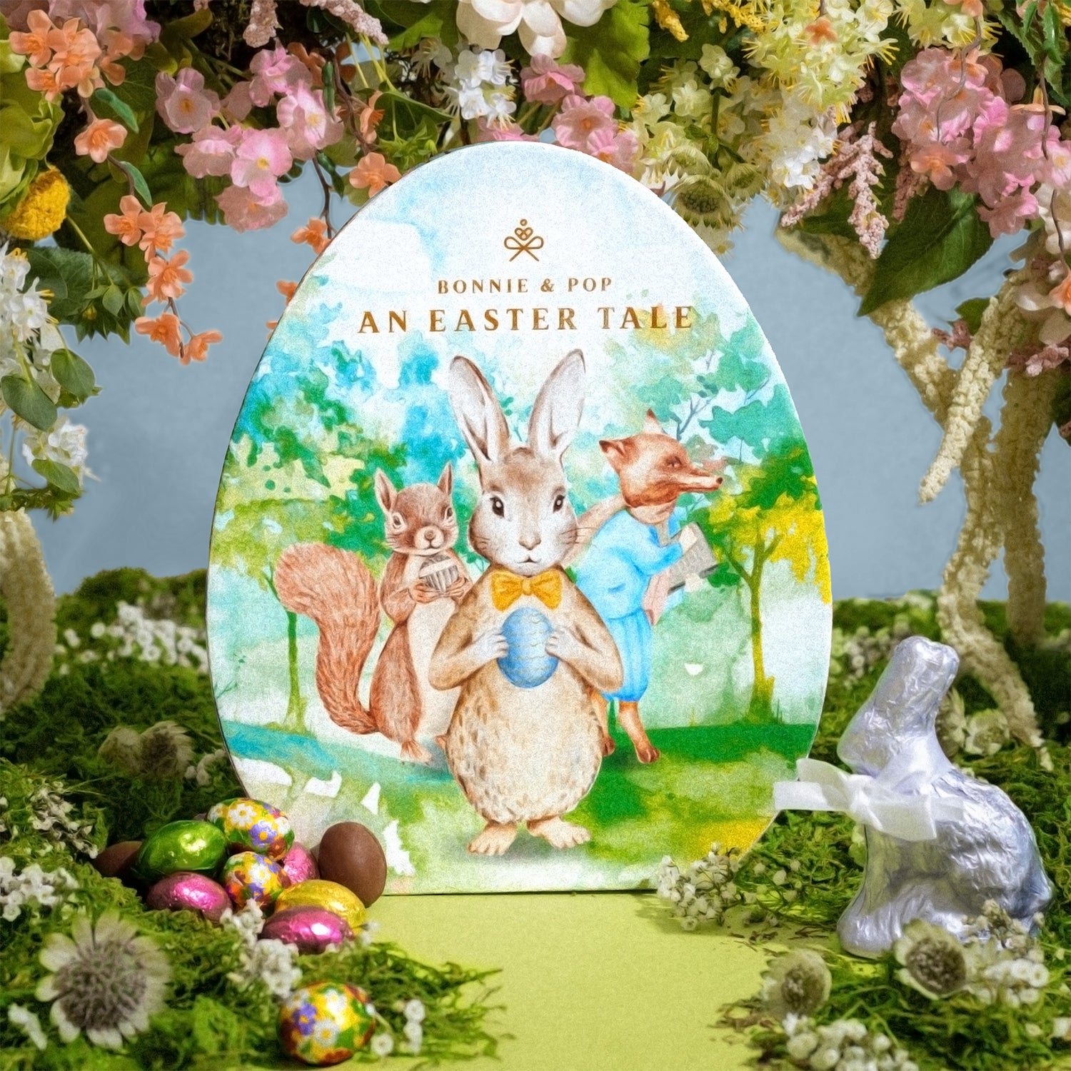 Easter Chocolate Gift Basket Egg – Gourmet Easter Candy & Chocolate Assortment Gift for Kids, Women & Family