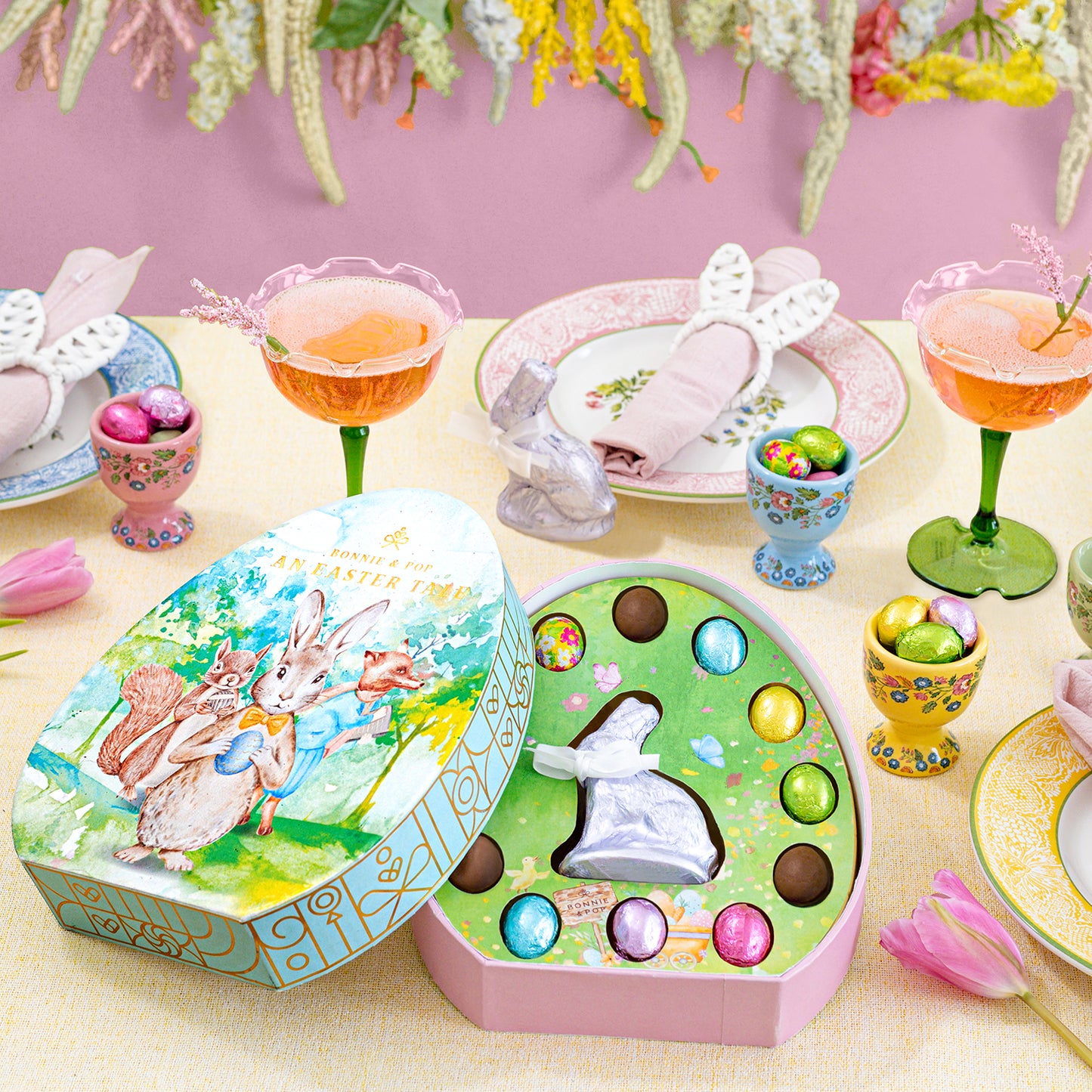 Easter Chocolate Gift Basket Egg – Gourmet Easter Candy & Chocolate Assortment Gift for Kids, Women & Family