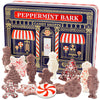 Christmas Gift – Peppermint Bark Gift Tin with Holiday-Shaped Chocolates