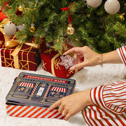 Christmas Gift – Peppermint Bark Gift Tin with Holiday-Shaped Chocolates