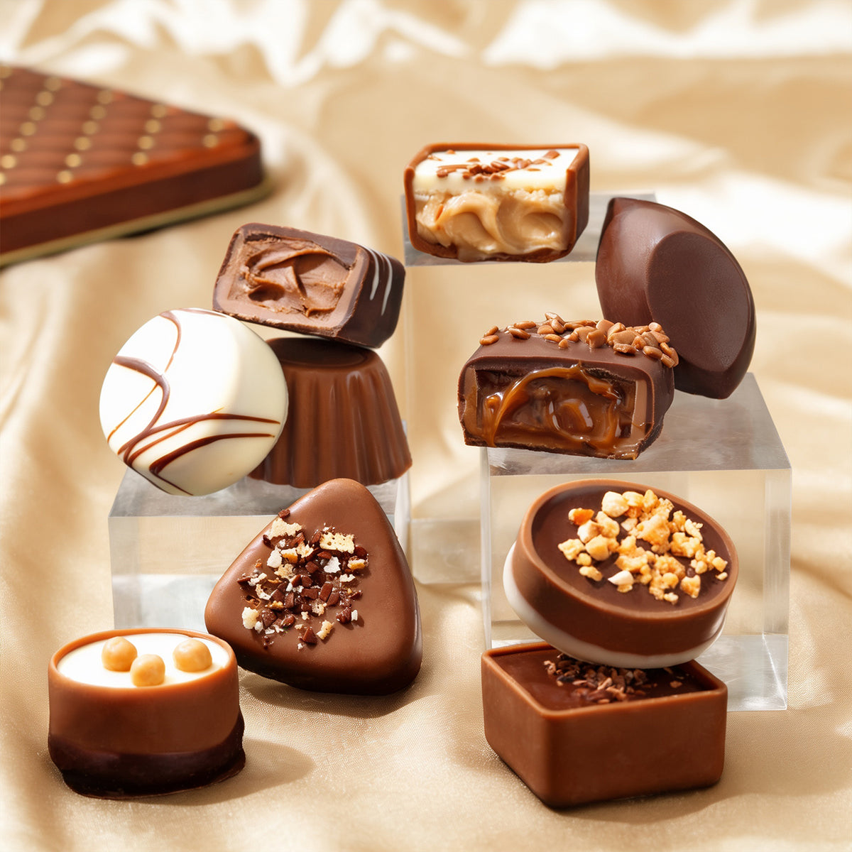 Chocolate Gift Basket – Belgian Truffles in Keepsake Box