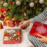 Christmas Gift Basket – Chocolate & Nuts Gourmet Gift Basket in Keepsake Tin