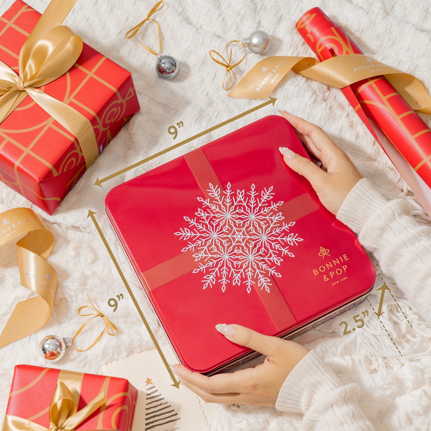 Christmas Gift Basket – Chocolate & Nuts Gourmet Gift Basket in Keepsake Tin