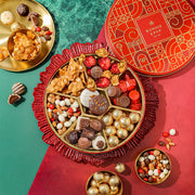 Christmas Gift Box – Holiday Treat Assortment with Gourmet Chocolates, Nuts & Caramels