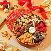 Christmas Gift Box – Holiday Treat Assortment with Gourmet Chocolates, Nuts & Caramels
