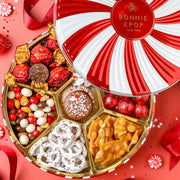 Christmas Gift Basket – Holiday Treat Assortment Box with Chocolates, Nuts & Caramels