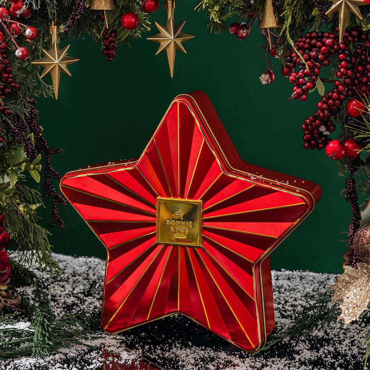 Christmas Chocolate Bon Bons Star Tin – Gourmet Holiday Gift