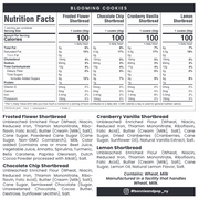 Cookie Gift – Flower-Shaped Shortbread Cookies in Blue Tin