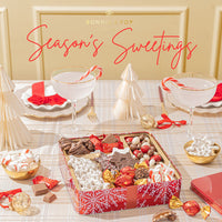 Christmas Gift Basket – Chocolate & Nuts Gourmet Gift Basket in Keepsake Tin