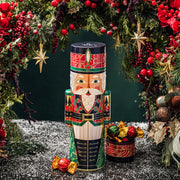 Christmas Gift Basket – Nutcracker Soldier Keepsake Tin Filled with Holiday Snack Mix