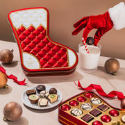 Christmas Chocolate Bon Bons Stocking Tin – Gourmet Holiday Gift