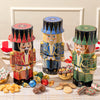 Christmas Gift Basket – Chocolate & Holiday Treat Trio in Nutcracker Toy Soldier Tins