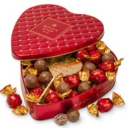 Mothers Day Chocolate Gift- Heart Shaped Tin with Chocolate Hazelnut Bon Bons
