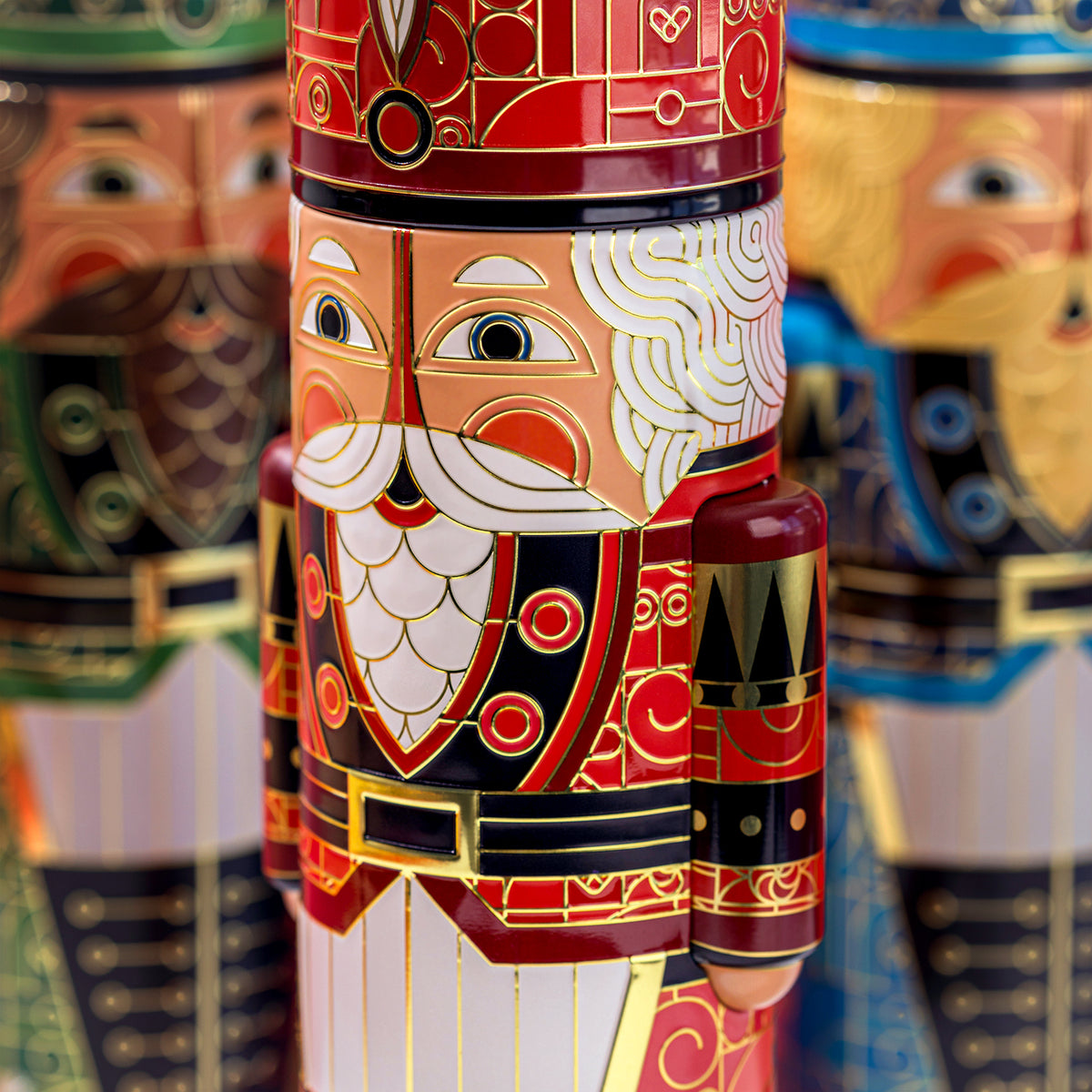 Christmas Gift Basket – Chocolate & Holiday Treat Trio in Nutcracker Toy Soldier Tins