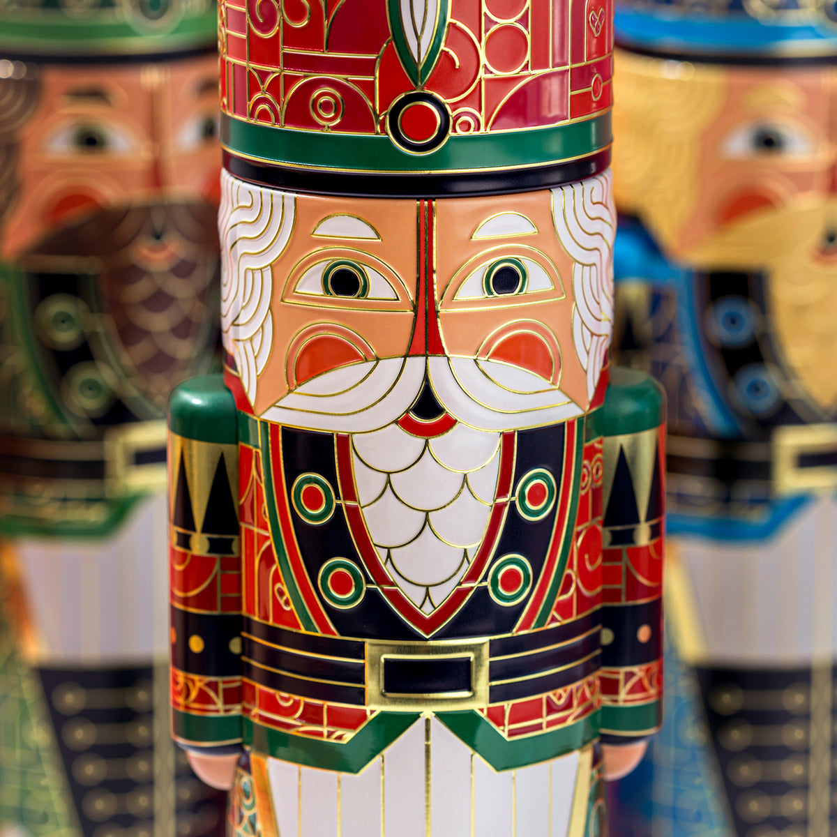 Christmas Gift Basket – Nutcracker Soldier Keepsake Tin Filled with Holiday Snack Mix