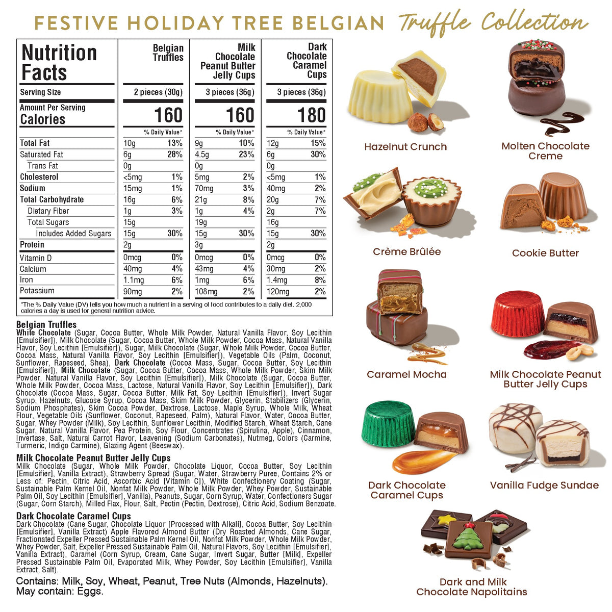 Festive Forest Belgian Truffle Tree