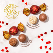 Valentines Day Chocolate Gift- Heart Shaped Tin with Chocolate Hazelnut Bon Bons
