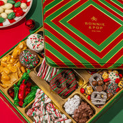 Christmas Tin with Assorted Holiday Treats- Extra Large
