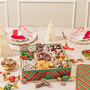 Christmas Tin with Assorted Holiday Treats- Extra Large