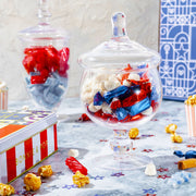 The Americana Gift Tin- Red, White, and Blue Patriotic Candy Sampler