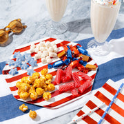 The Americana Gift Tin- Red, White, and Blue Patriotic Candy Sampler
