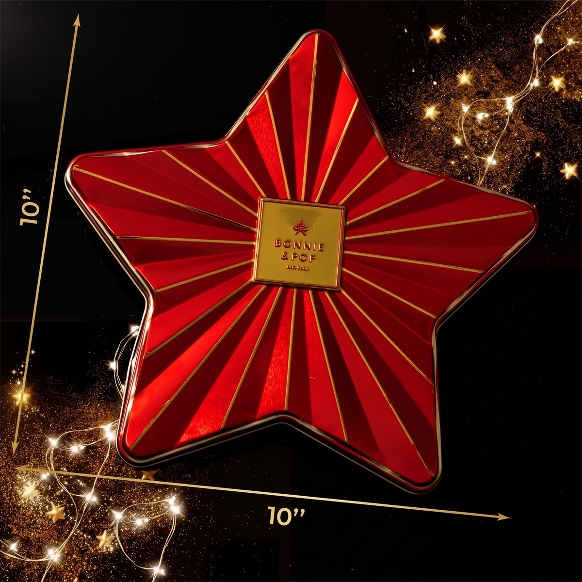 Christmas Chocolate Bon Bons Star Tin – Gourmet Holiday Gift