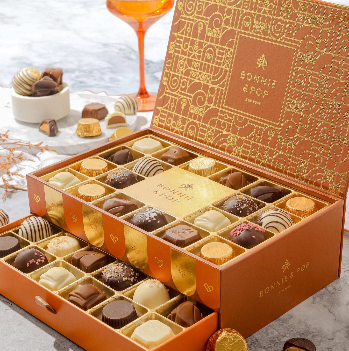 Two-Tier Belgium Truffle Gift Box