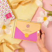 Mother's Day Gift, Chocolate Card Gift Box, 6 Individually Wrapped Chocolates, Food Sweets Candy Gift Greeting