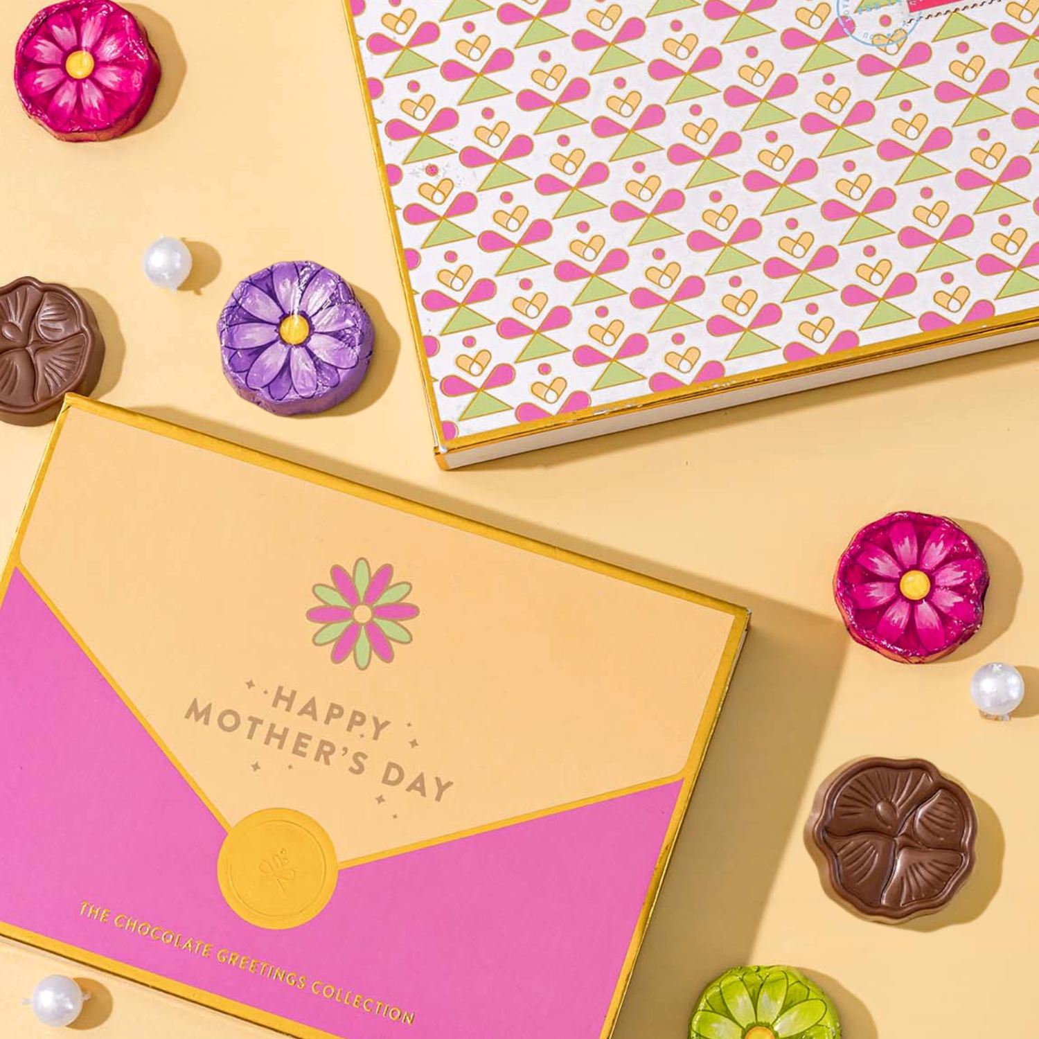 Mother's Day Gift, Chocolate Card Gift Box, 6 Individually Wrapped Chocolates, Food Sweets Candy Gift Greeting