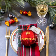 Christmas Gift- Festive Ornament Tins Filled with Gourmet Chocolate Bon Bons- Set of 3