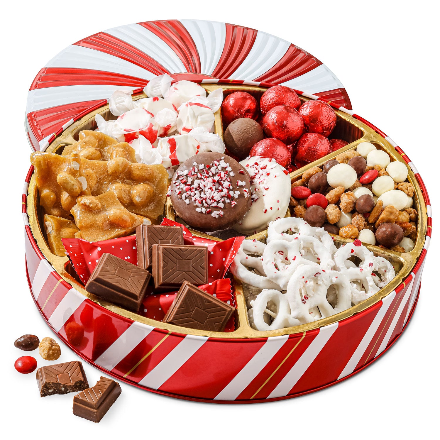 Christmas Gift Basket – Holiday Treat Assortment Box with