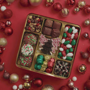 Christmas Gift Basket – Gourmet Holiday Treats in Ornament Tin