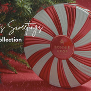 Christmas Gift Basket – Holiday Treat Tin with Built-in Lazy Susan