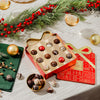 Chocolate Gift Tin- Gift Box Tin- Red and Gold