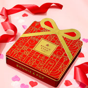 Chocolate Gift Tin- Gift Box Tin- Red and Gold