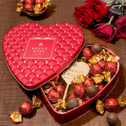 Valentines Day Chocolate Gift- Heart Shaped Tin with Chocolate Hazelnut Bon Bons