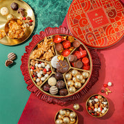 Christmas Gift Box – Holiday Treat Assortment with Gourmet Chocolates, Nuts & Caramels