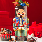 Christmas Gift Basket – Nutcracker Soldier Keepsake Tin Filled with Holiday Snack Mix