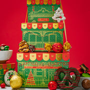 Christmas Gift Basket – Four-Tier Tower of Holiday Chocolates, Caramels & Treats