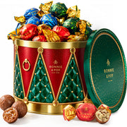 Christmas Chocolate Bon Bons Gift Tin – Hazelnut, Milk & Pistachio