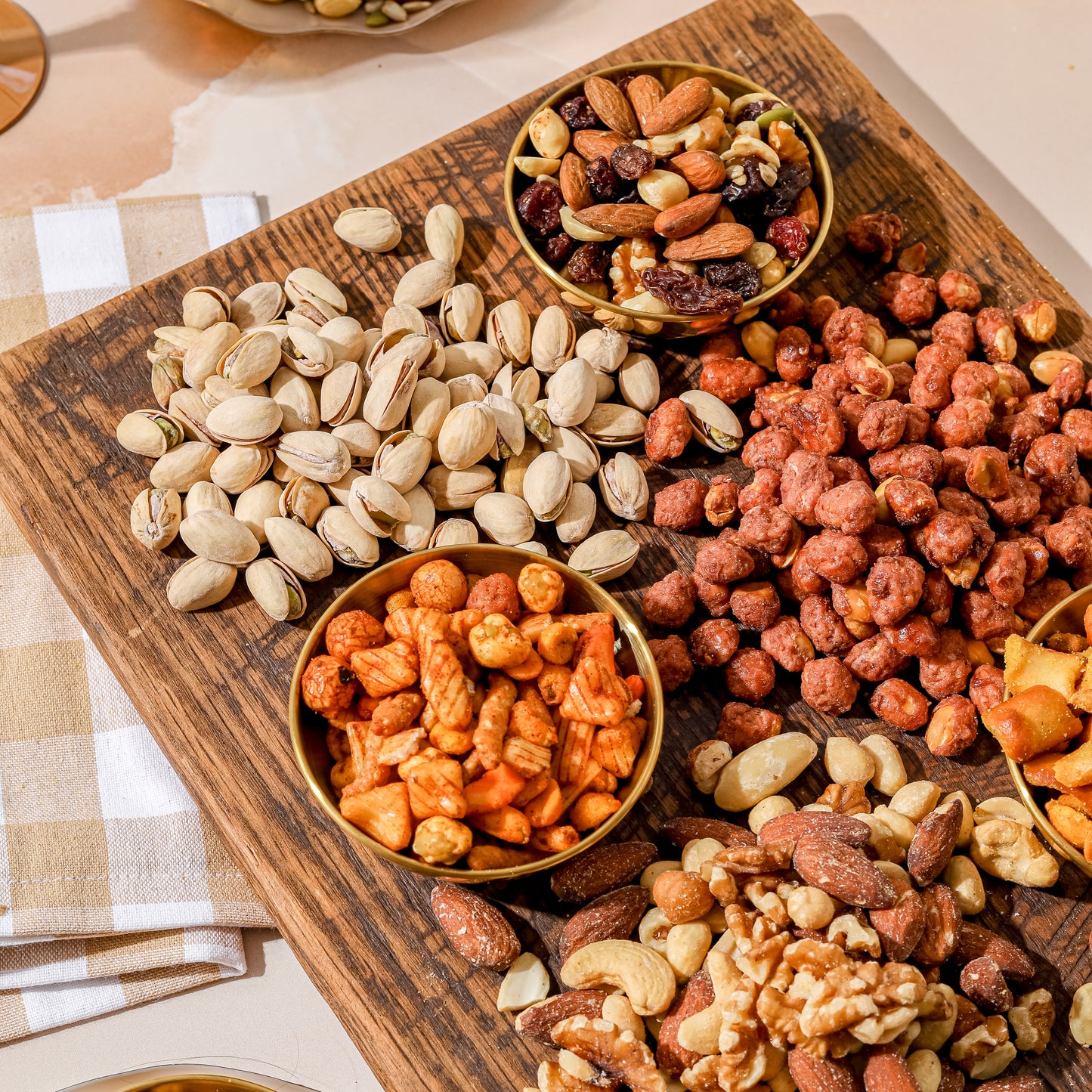 Nut Gift Basket – Gourmet Nut Sampler in Reusable Wooden Crate