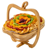 Fruit Gift – Deluxe Dried Fruit & Nut Gift in Reusable Apple-Shaped Tray
