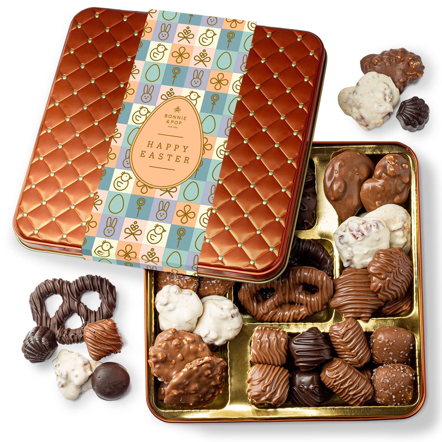 Happy Easter Chocolate Assortment Bonnie and Pop