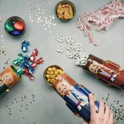 Christmas Gift Basket – Chocolate & Holiday Treat Trio in Nutcracker Toy Soldier Tins